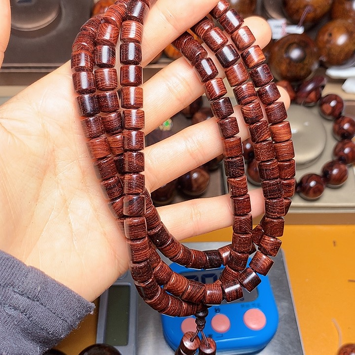 花梨木类手串/手链高**风老挝花梨风化料土埋料油梨老干料