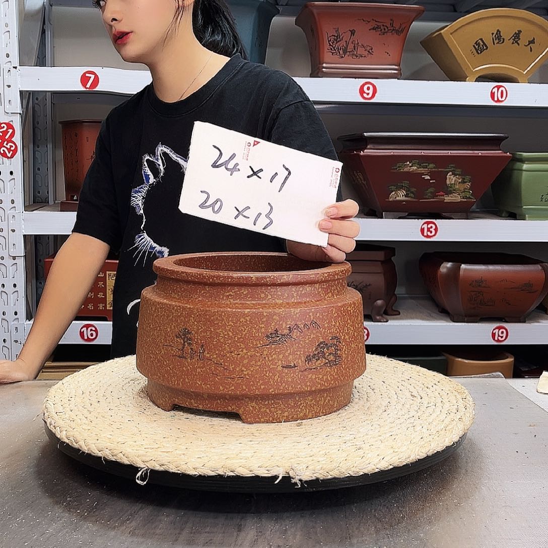 紫砂花盆紫砂花盆