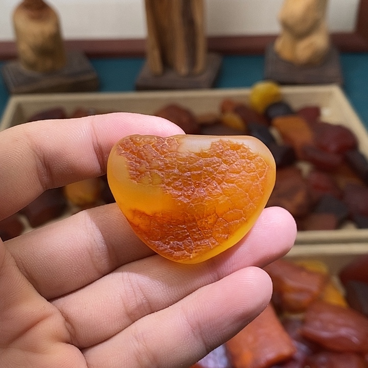 裸石琥珀未镶嵌金胶蜜