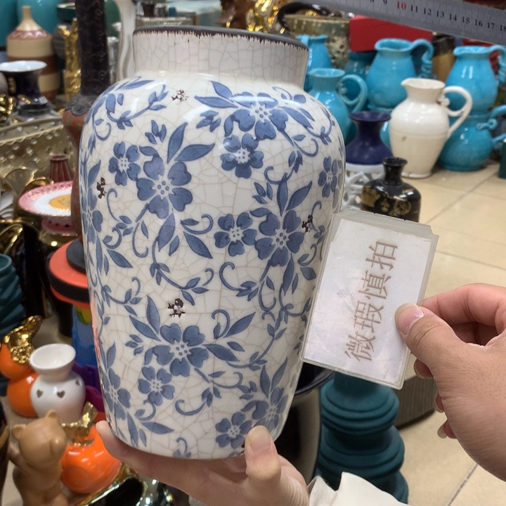 摆件微瑕陶瓷介意勿拍