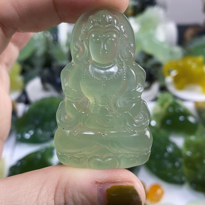 未镶嵌岫玉挂件吊坠