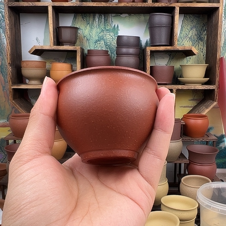 茶杯紫砂拙器甄选，纯原本矿。150毫升