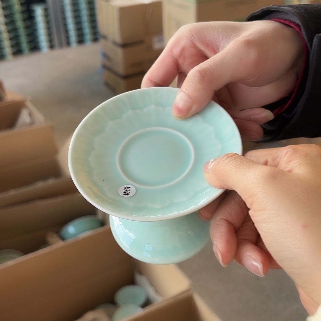 龙泉云间青瓷小米茶器