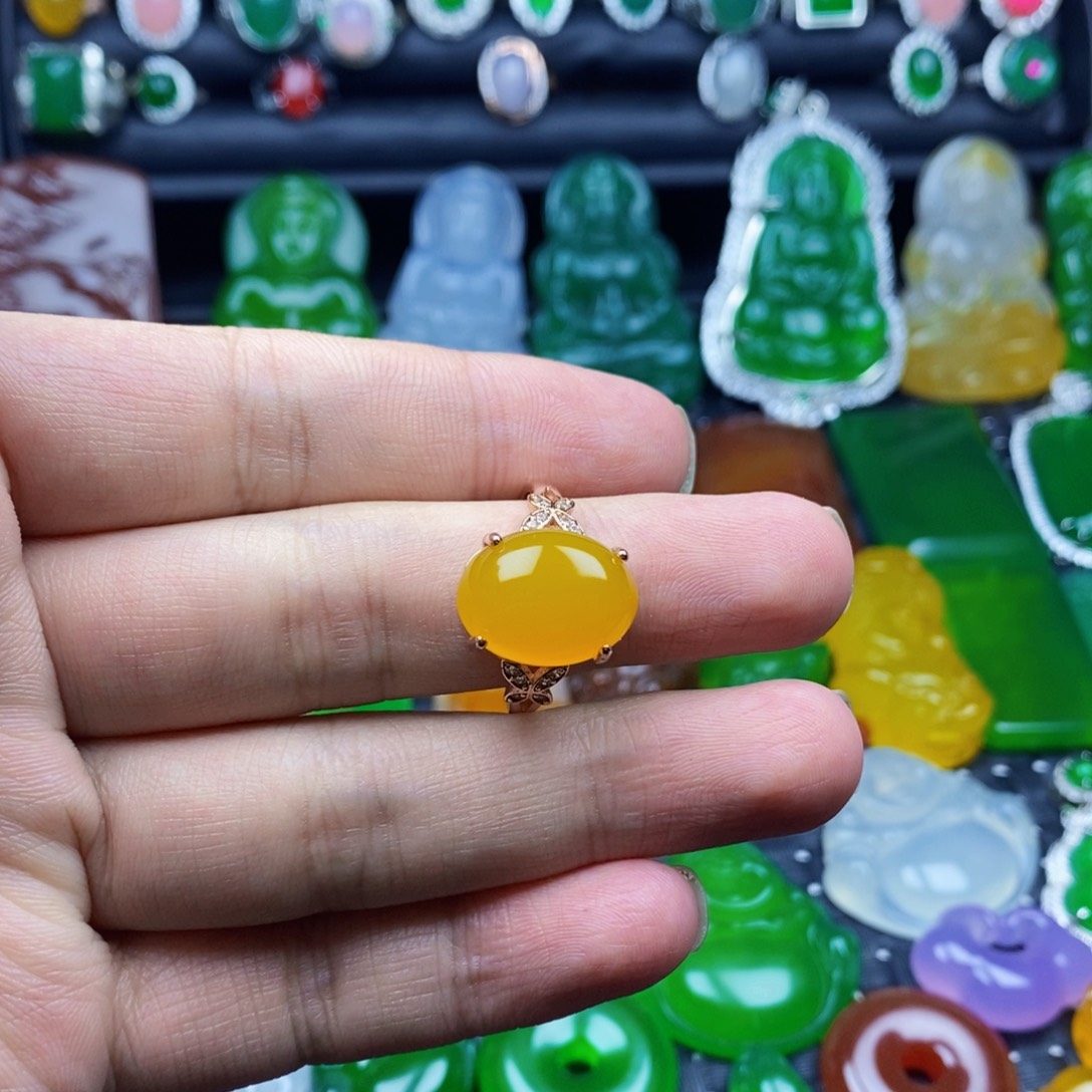 合金戒指玛瑙/玉髓