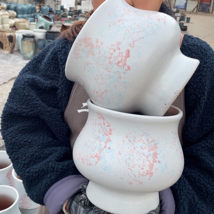 花盆紫砂口17高20瑕疵瑕疵