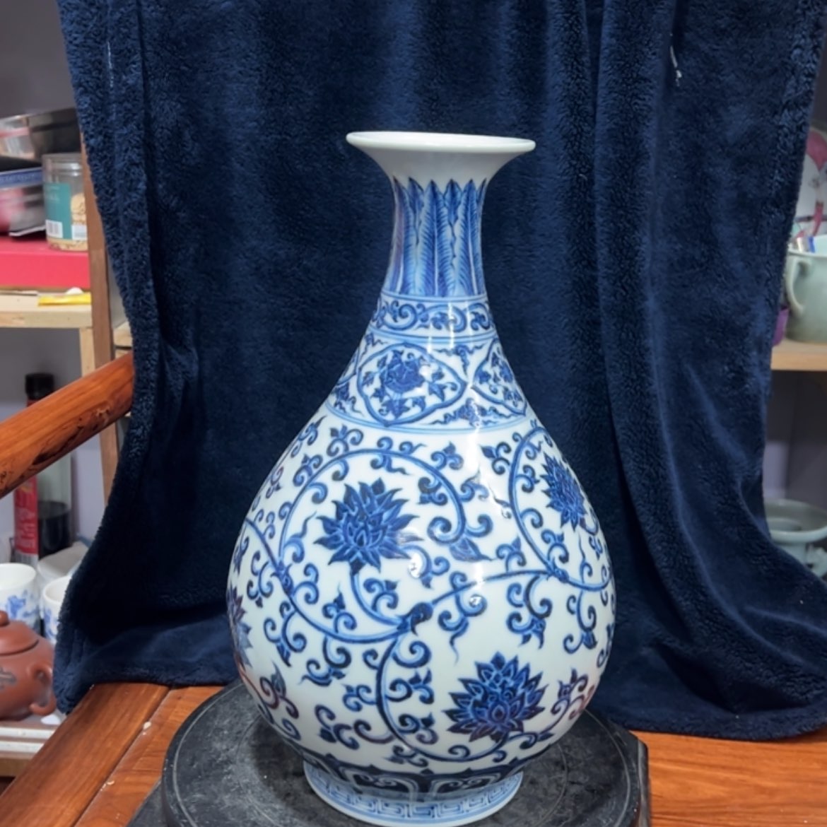 【闪购商品】青花玉壶春缠枝牡丹