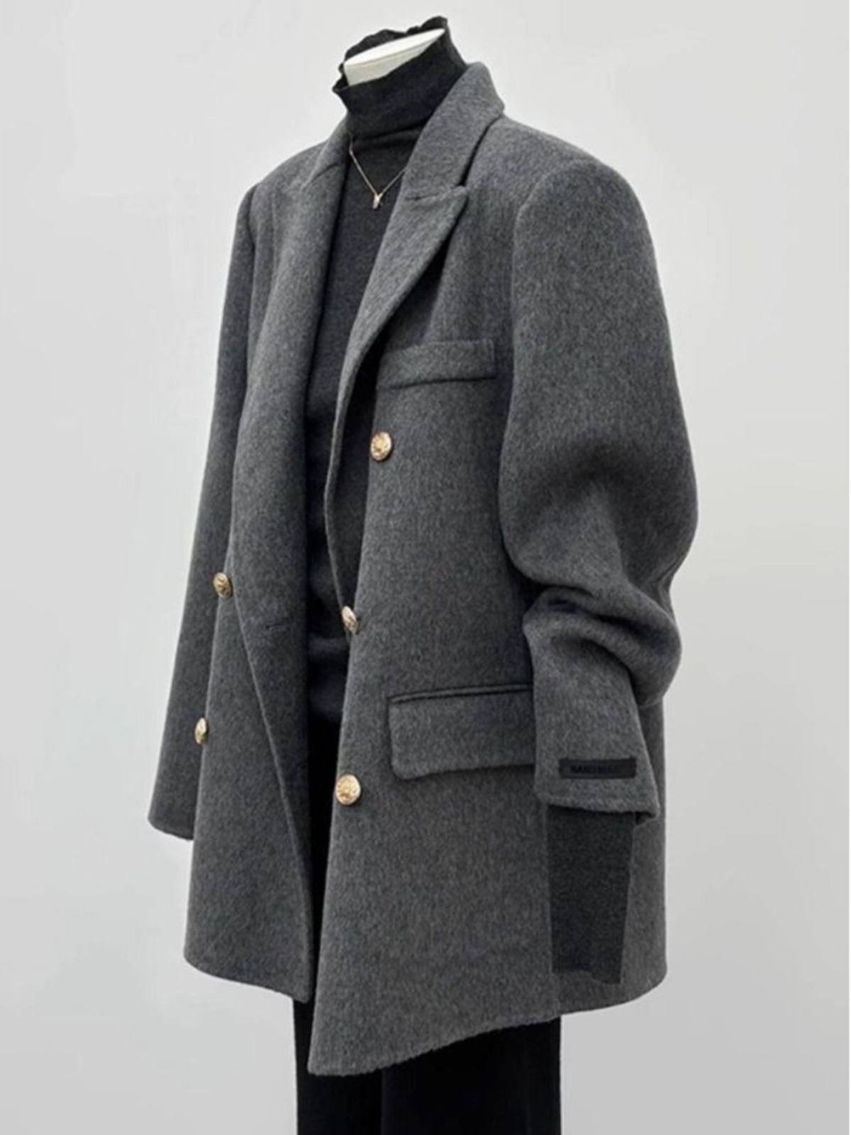 西装呢子大衣女2025新款秋冬季毛呢外套高级感小个子短款韩系气质