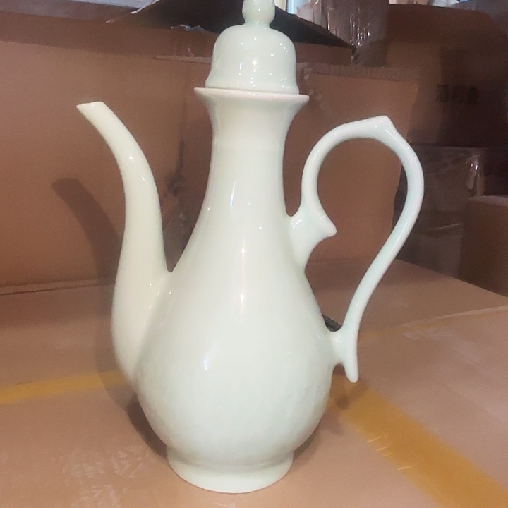 1斤杏花雕刻酒壶1个