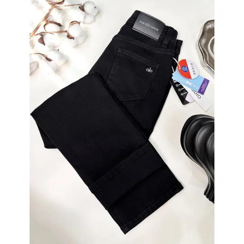 【破价+运费险+现货】新款黑色九分牛仔裤直筒弹力小个子烟管裤808