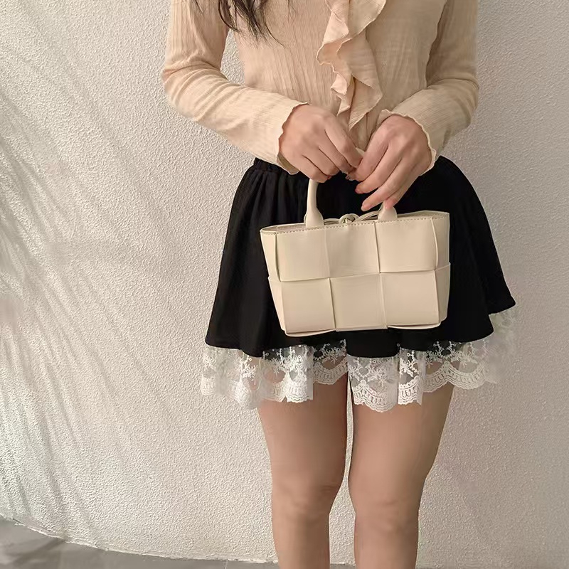 短裙百褶裙半裙半身裙时尚蕾丝花边蛋糕裙松紧腰洋气蕾丝高腰