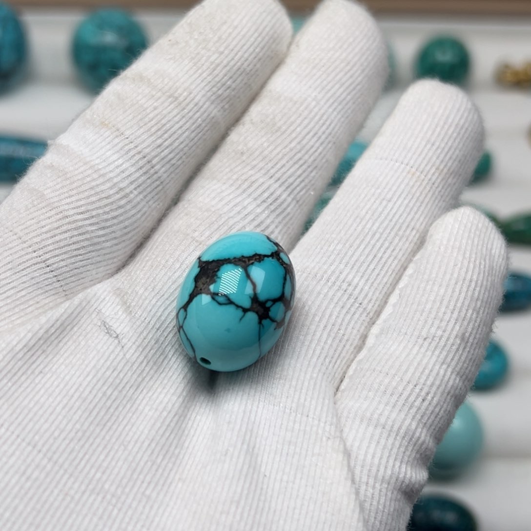 绿松石珠宝奇石未镶嵌航**头