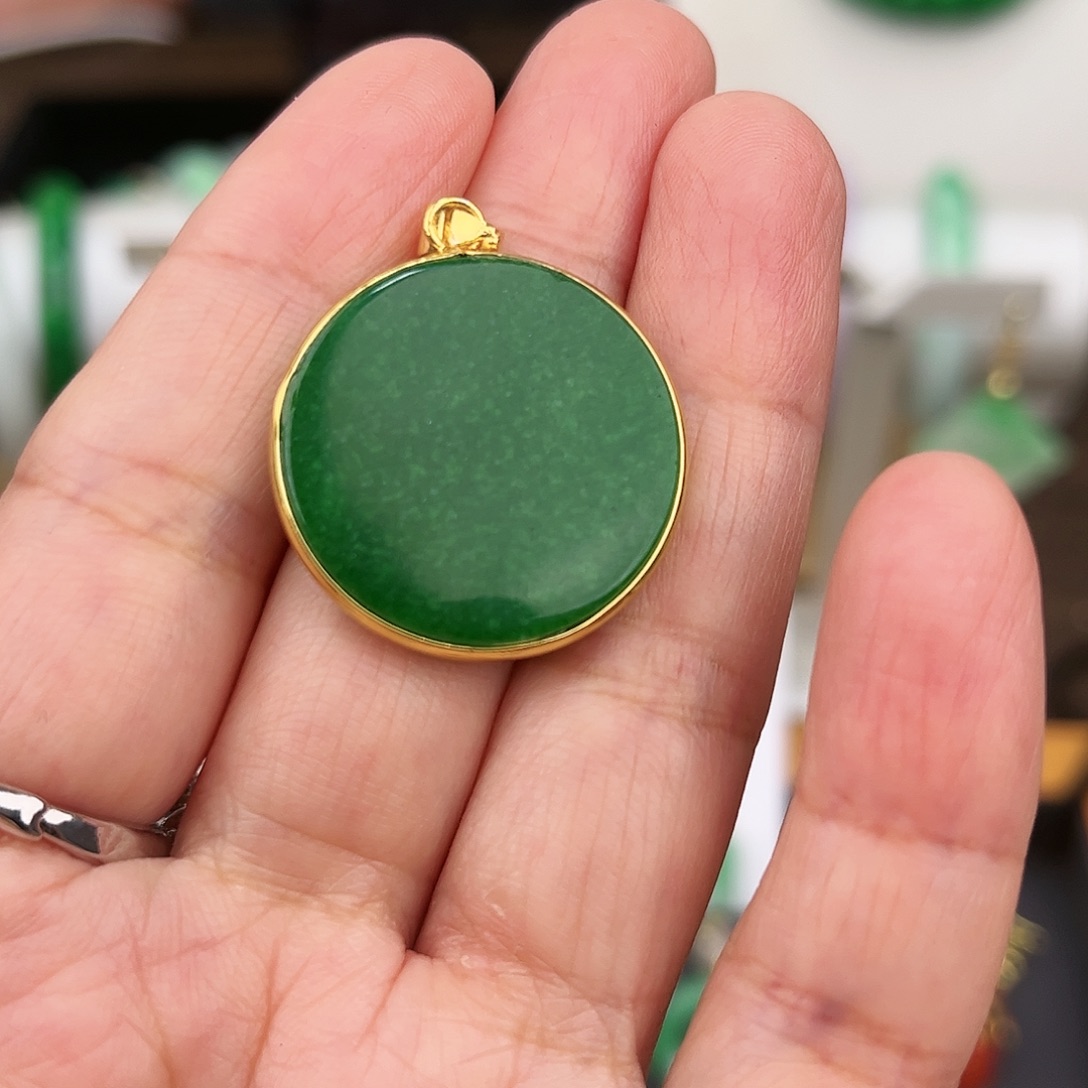 翡翠颈饰14K金镶嵌你