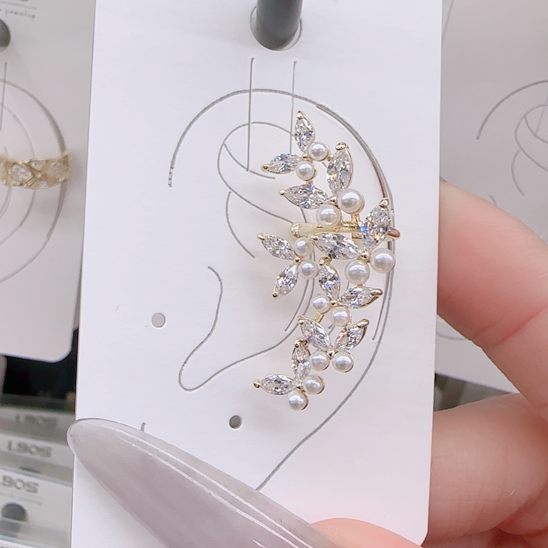 锆石铜合金925银耳环