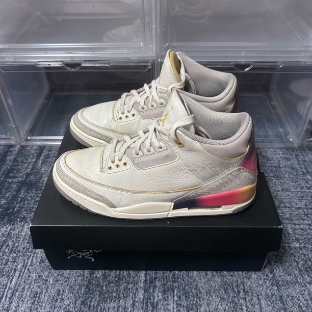 99新 maje 44码 aj3 笑脸联名 无原盒鞋底有点氧化