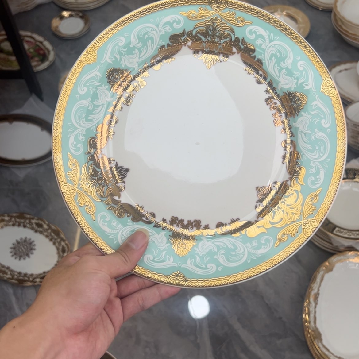 【闪购商品】瓷片10.5寸平盘两个一单福利价