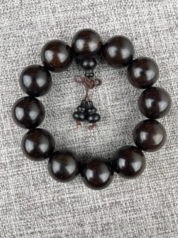 乌木紫光檀 2.0手串 12颗（小葫芦）