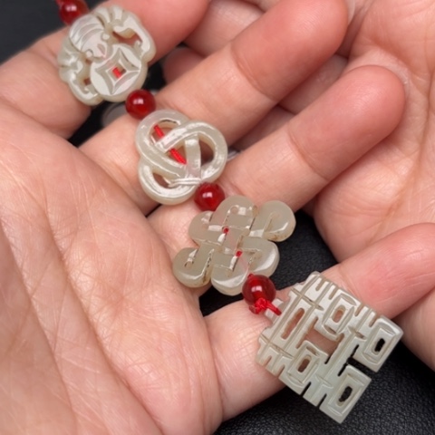 和田玉挂件未镶嵌水****5