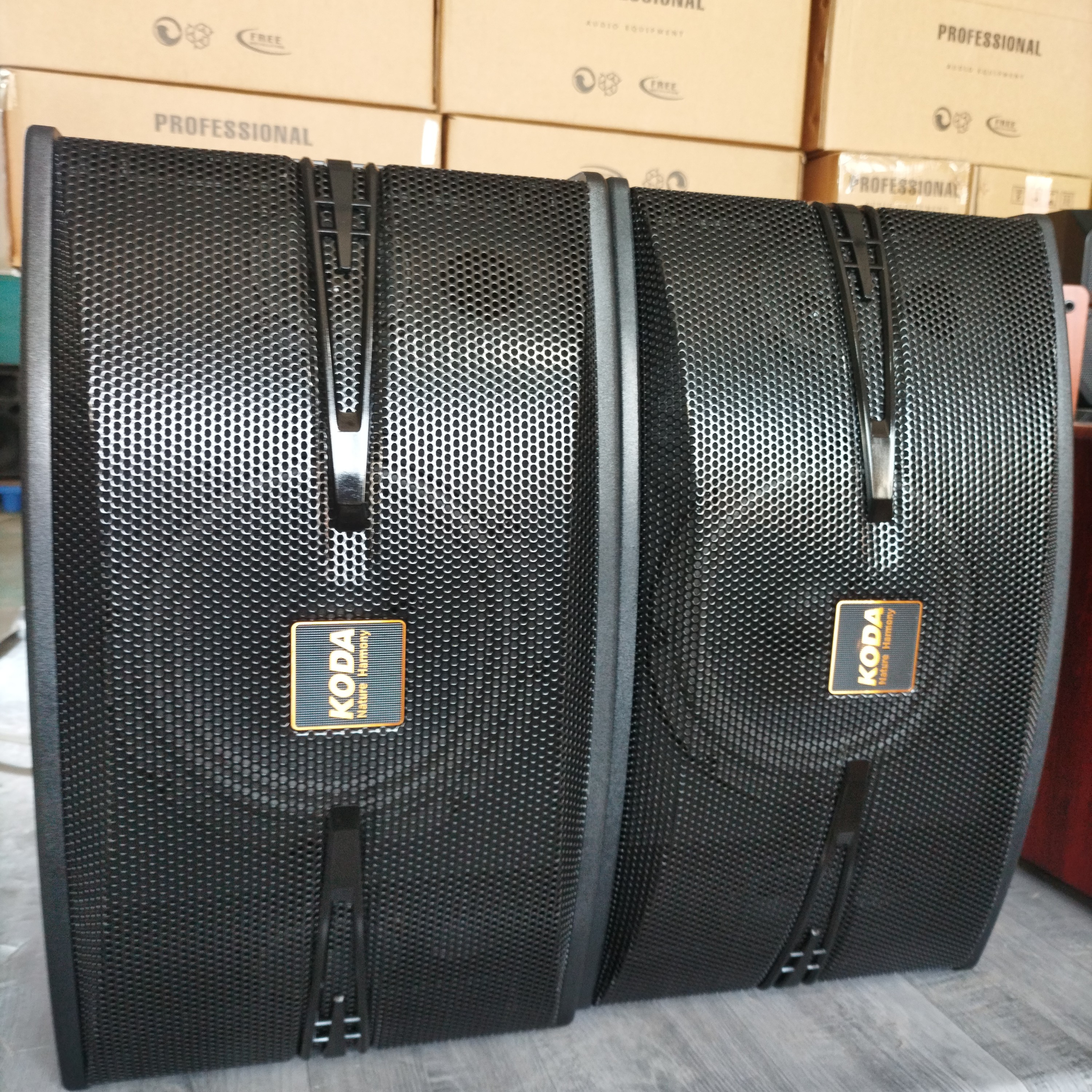 99新  工厂库存8寸卡包箱一对，配音箱线包邮