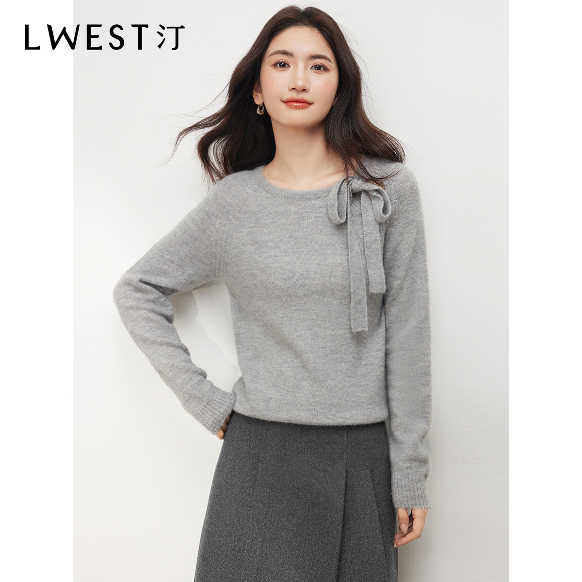 【开心专属】朗文斯汀优雅蝴蝶结设计感针织衫DTMZ4512B09546