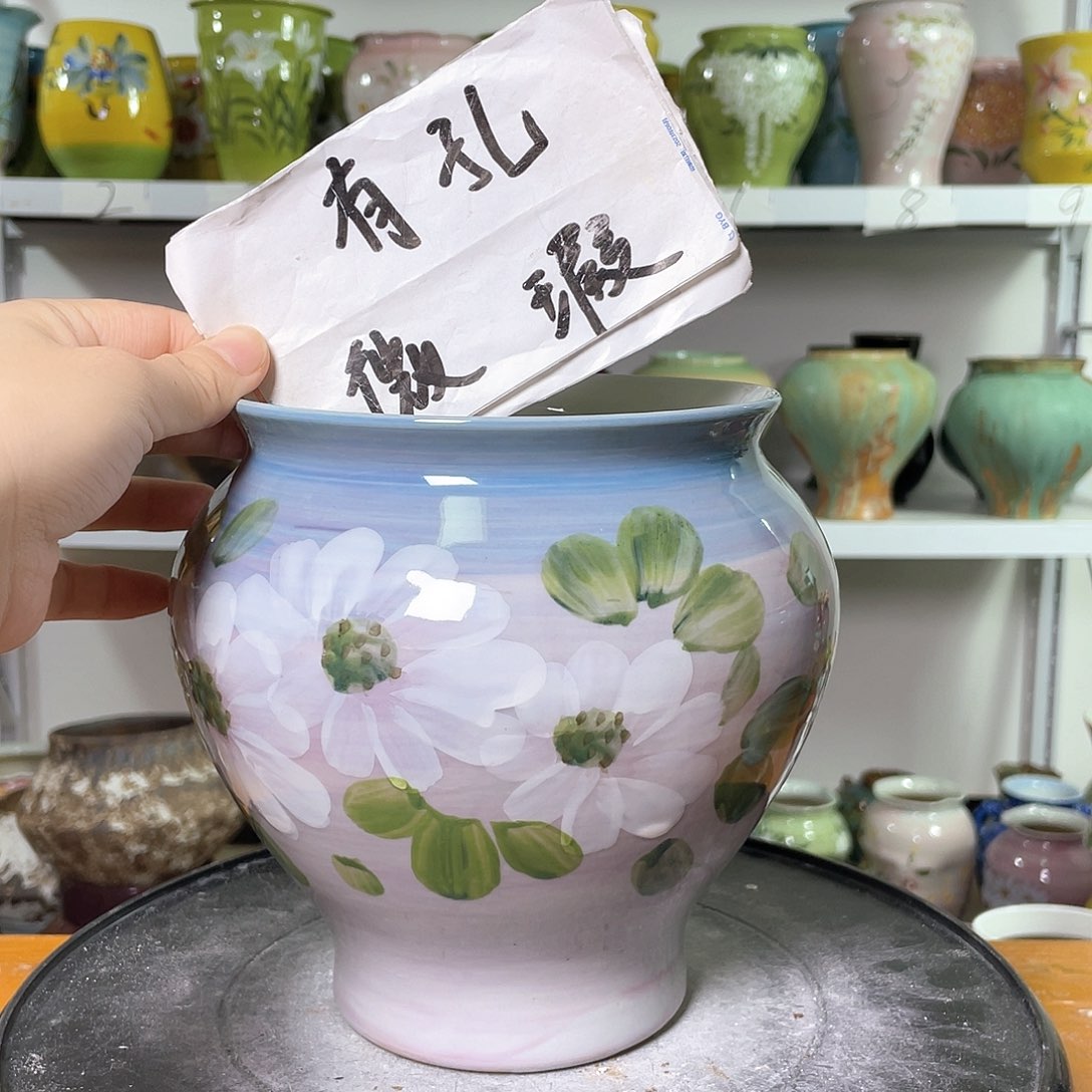 景德镇陶瓷花盆花器暇256