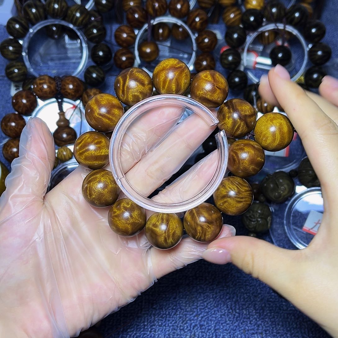 手串/手链楠木（金丝楠）2.0枯木大花龙胆