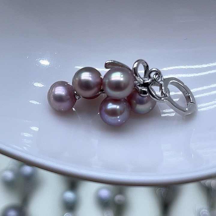 淡水珍珠颈饰银S925镶嵌