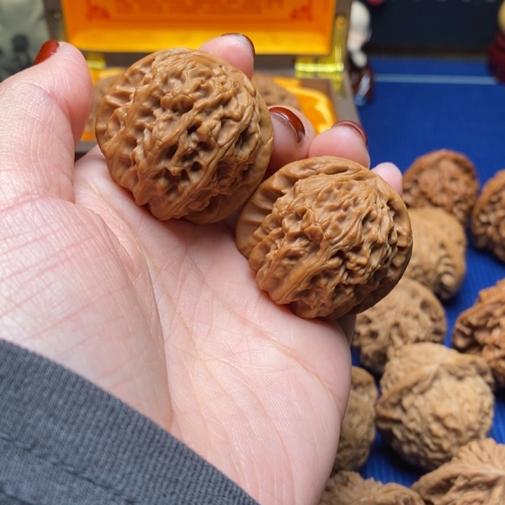 教***情文玩核桃把件37白狮子