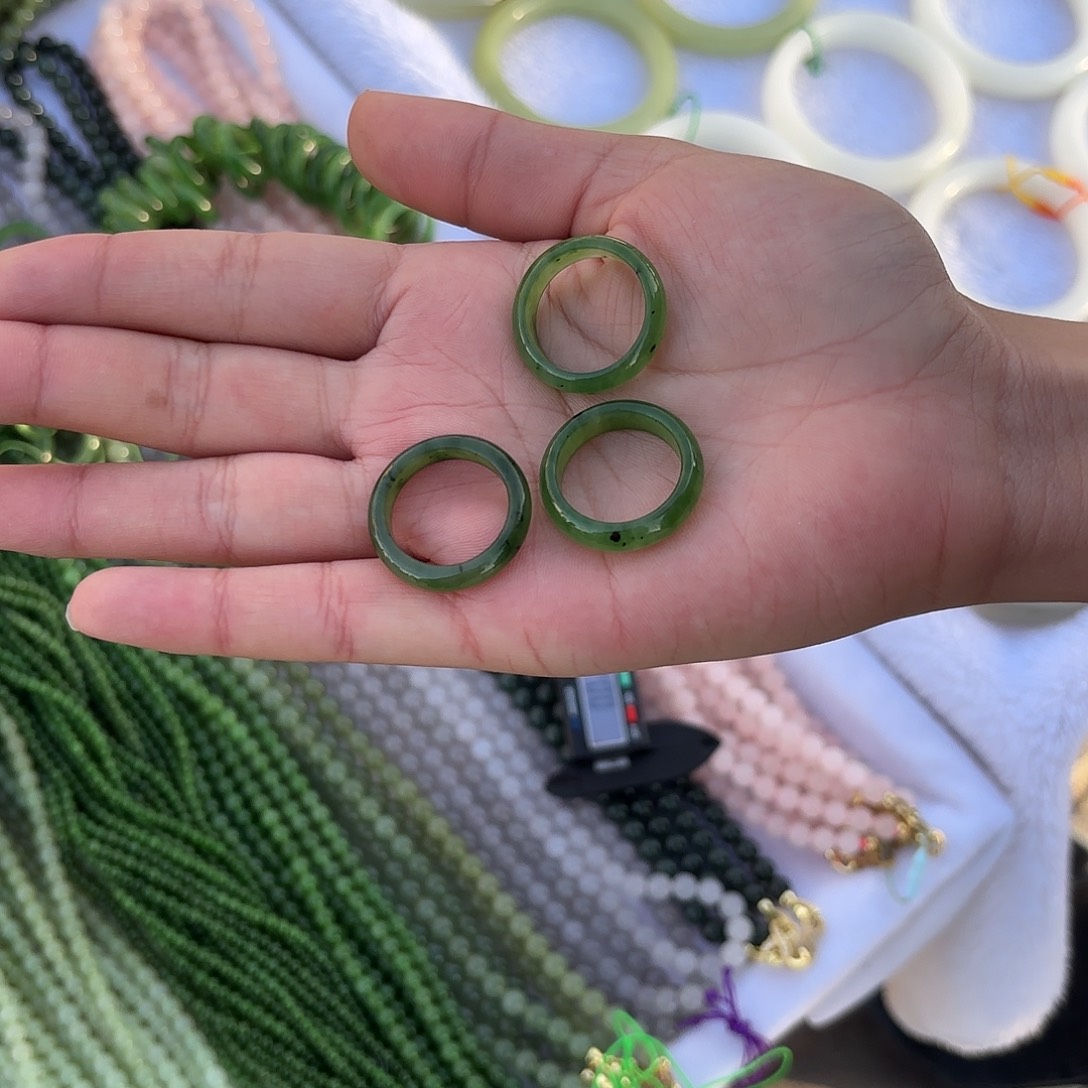 和田玉未镶嵌戒指多样性发货拍一发一