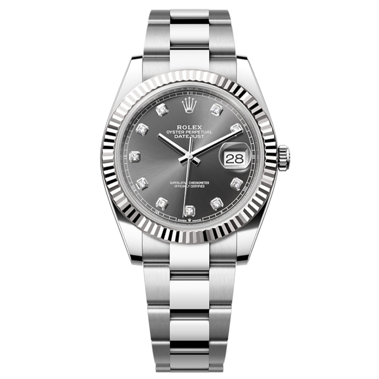 未使用 Rolex/劳力士 23年全膜/劳力士日志型126334灰钻