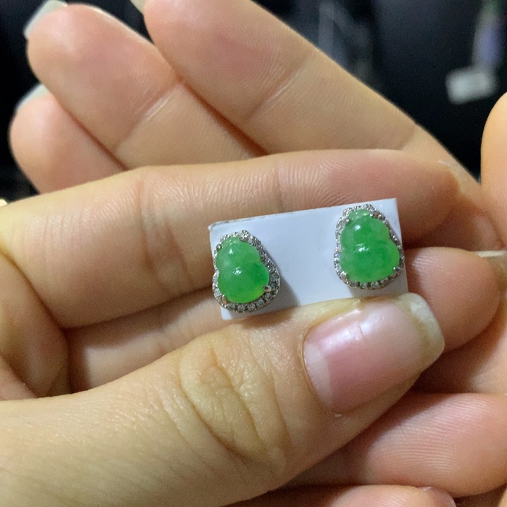 翡翠银S925镶嵌戒指