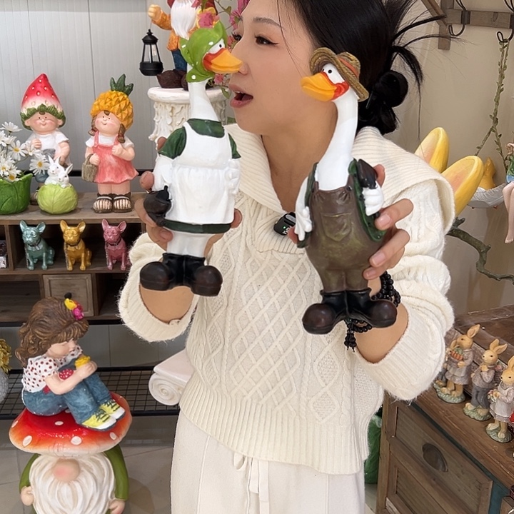 花园摆件红红火火