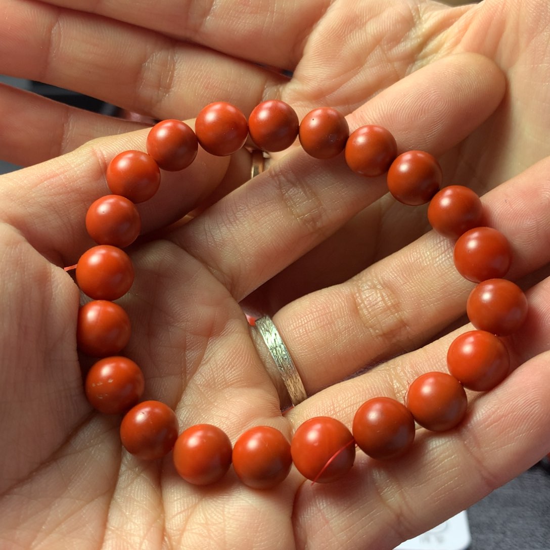 未镶嵌定制南红玛瑙9mm哑光大水沟