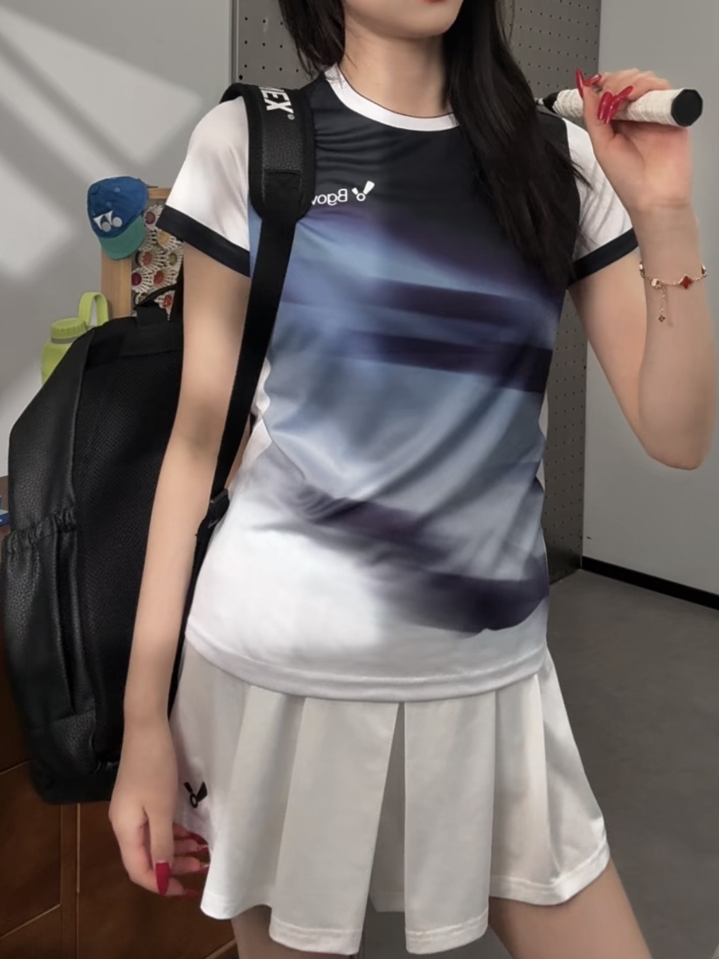  BGOVS韩国2025夏季新品羽毛球服男女速干吸汗运动短袖情侣短袖T