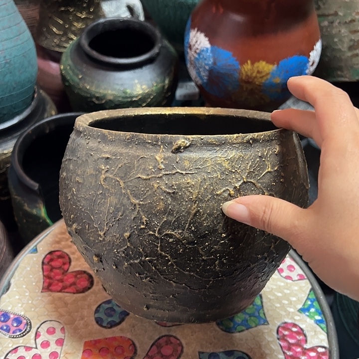 黑金平口高14口16带孔