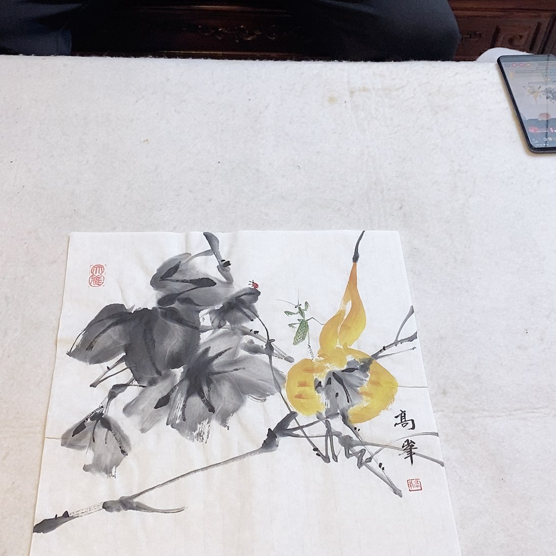 国画高峰手绘写意画