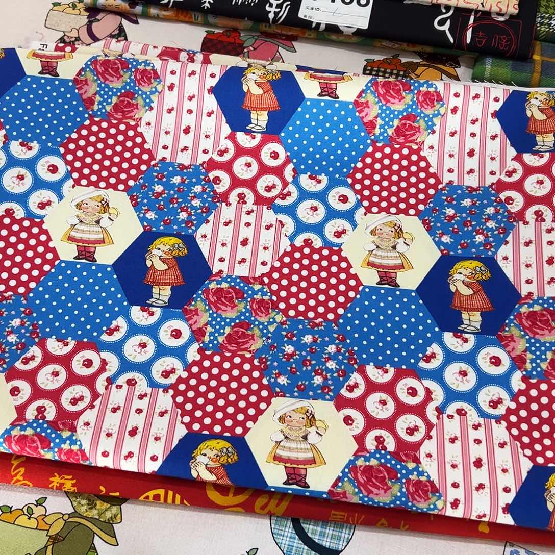 棉一米价纯棉7安帆布1.5米宽果子块