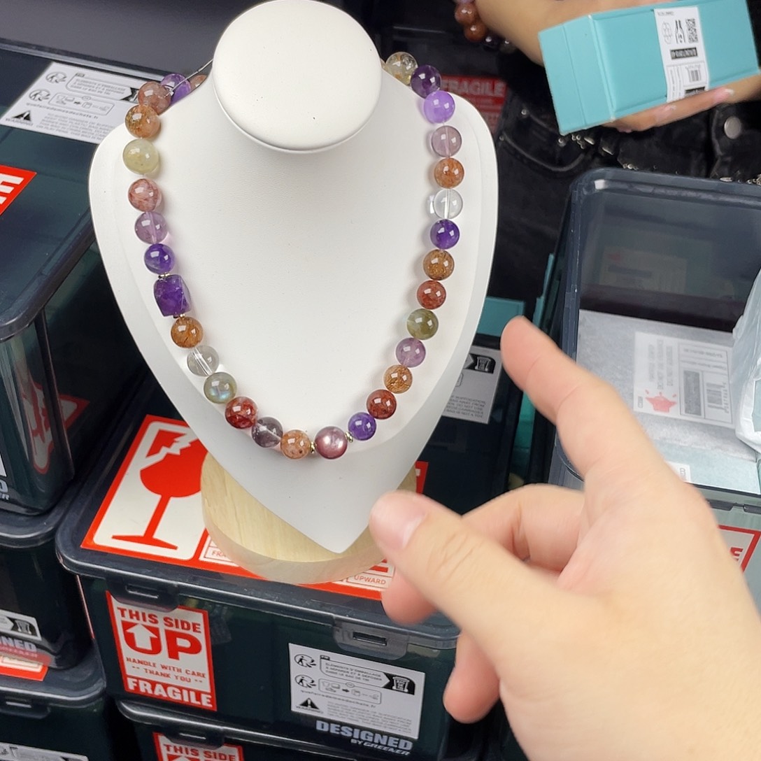 银S925镀金镶嵌手串水晶