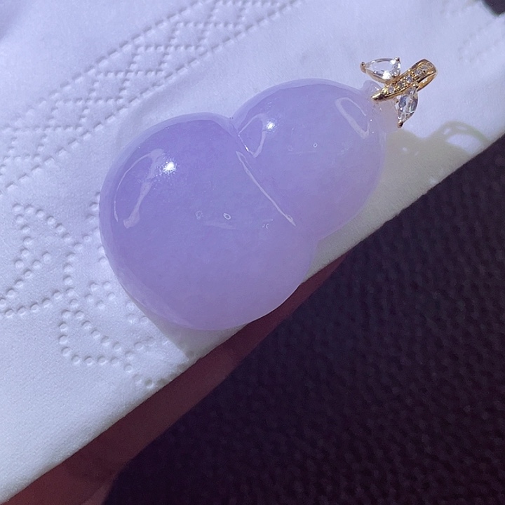 颈饰18K金镶嵌翡翠翡翠