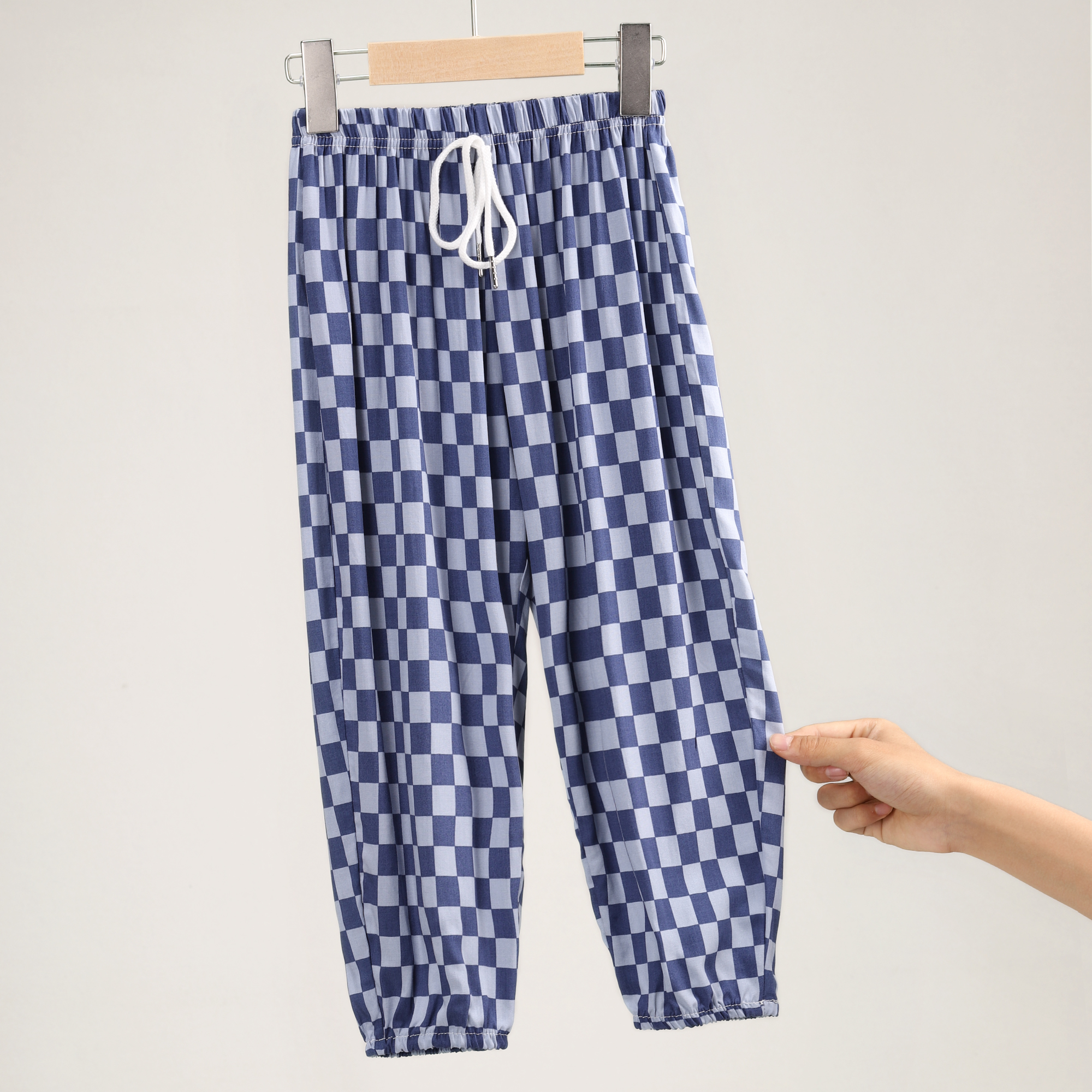 531393儿童防蚊裤冰丝女童夏季薄款男童裤子大童灯笼运动九月