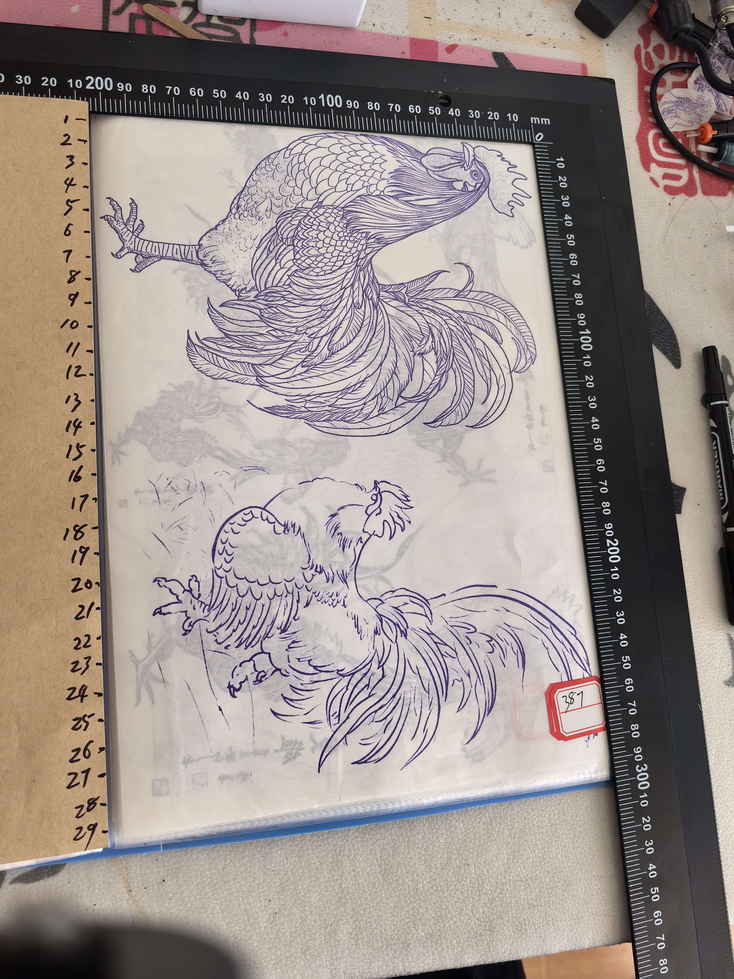 葫芦水转印花鸟偏1，带5毫升转印油，新手起稿用的 可以用水转印
