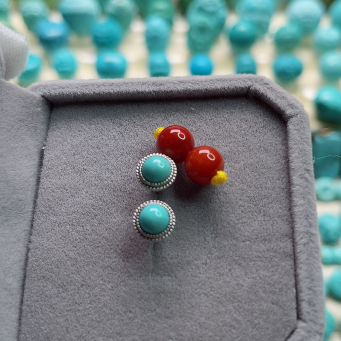 南红玛瑙珠宝奇石银S925镶嵌