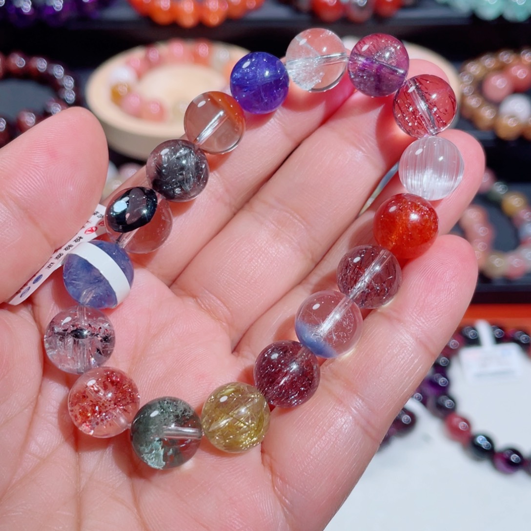 未镶嵌手链水晶多宝手链