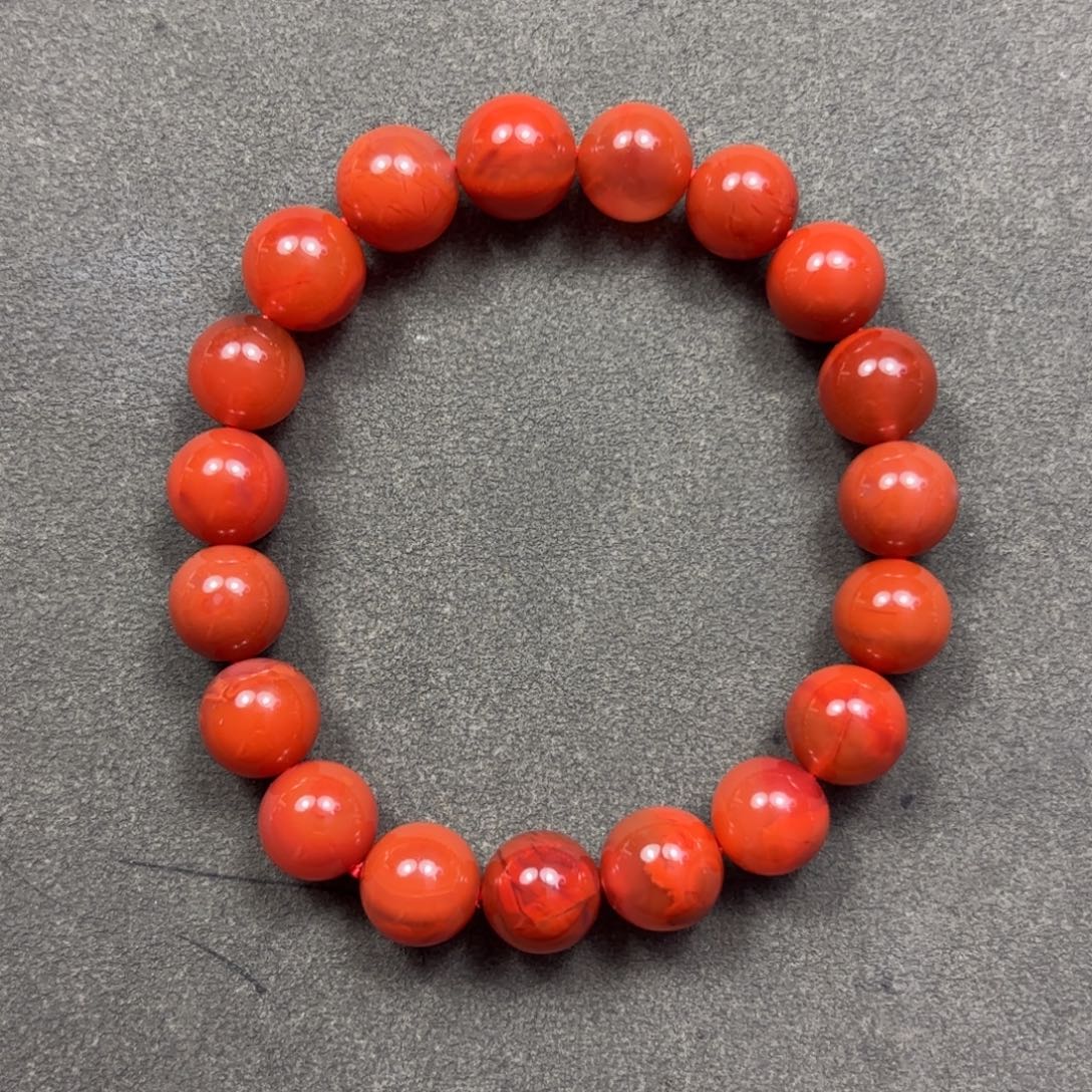 雨***声手链未镶嵌南红玛瑙