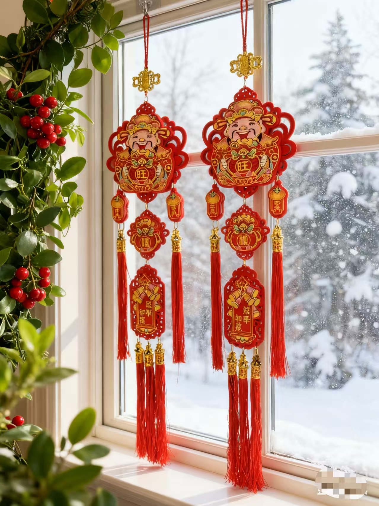 牌中国结电视沙发背景墙新年喜庆乔迁新居装饰