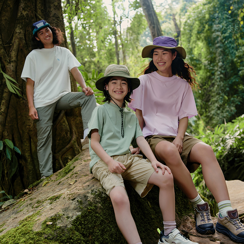 【bp】巴拉巴拉功能运动夏生物基凉感吸湿速干弹力抗菌亲子T恤