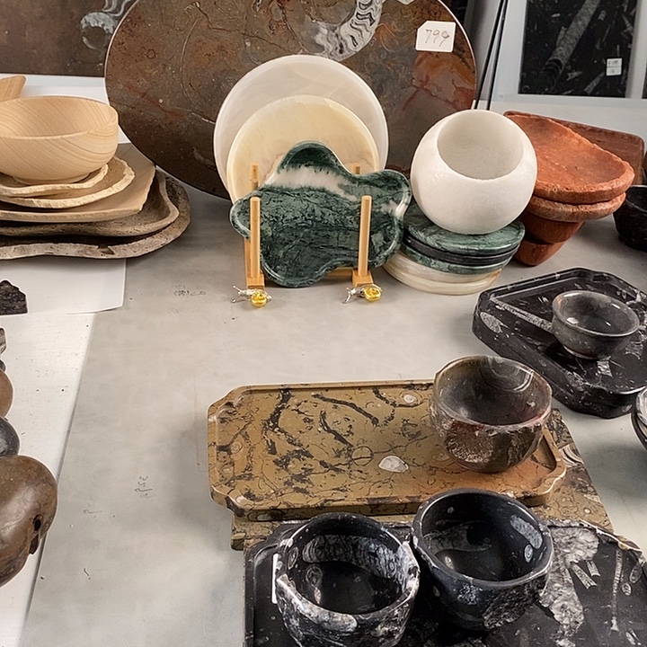 杯子化石茶盘干泡台