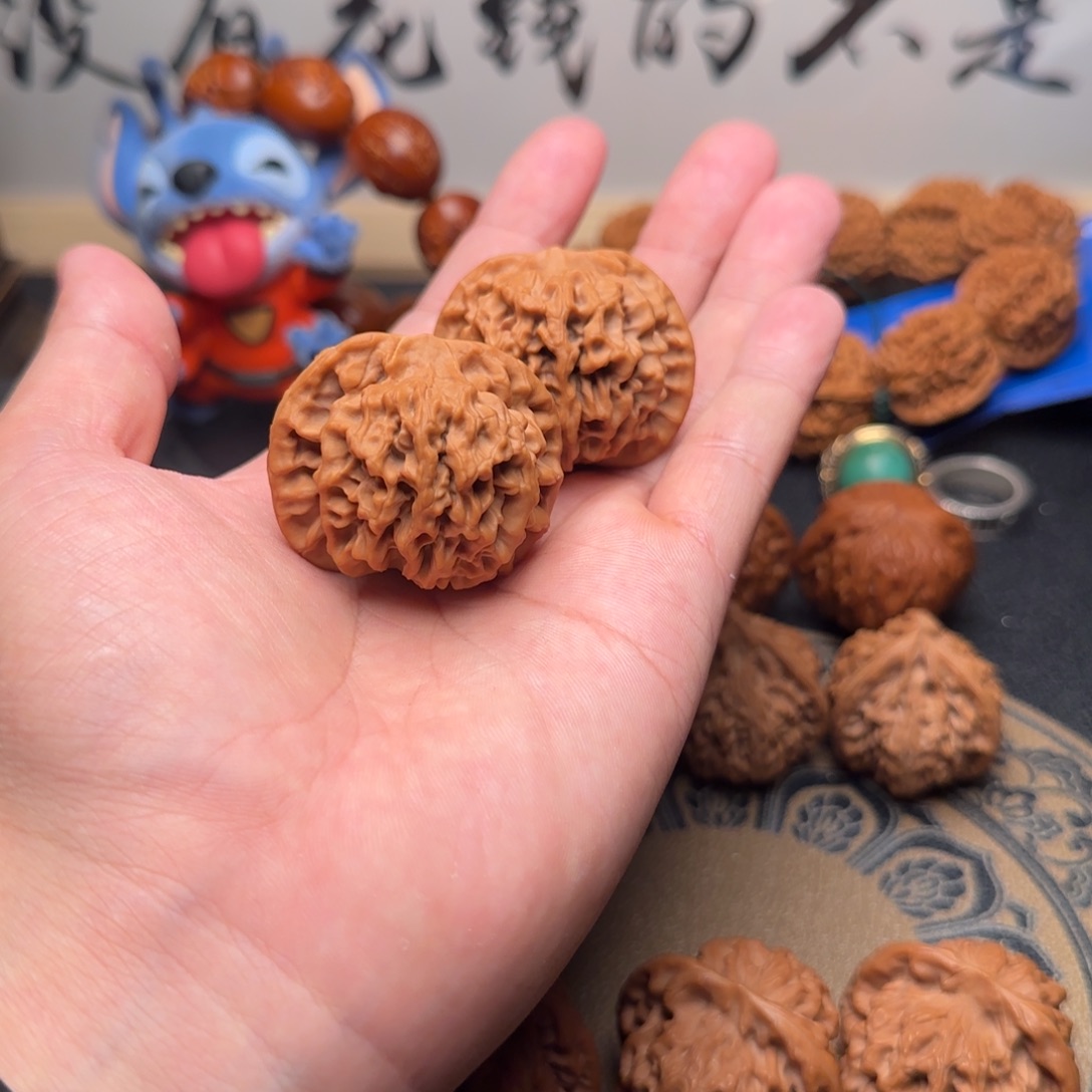 树***青文玩核桃吊坠秦闷