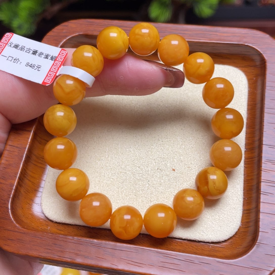 蜜蜡手链未镶嵌手串