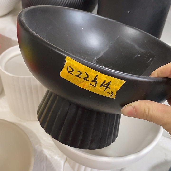 陶摆件陶盆有孔 瑕疵介意勿拍