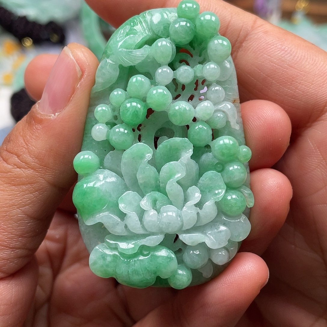 颈饰未镶嵌翡翠翡玉缘翡翠